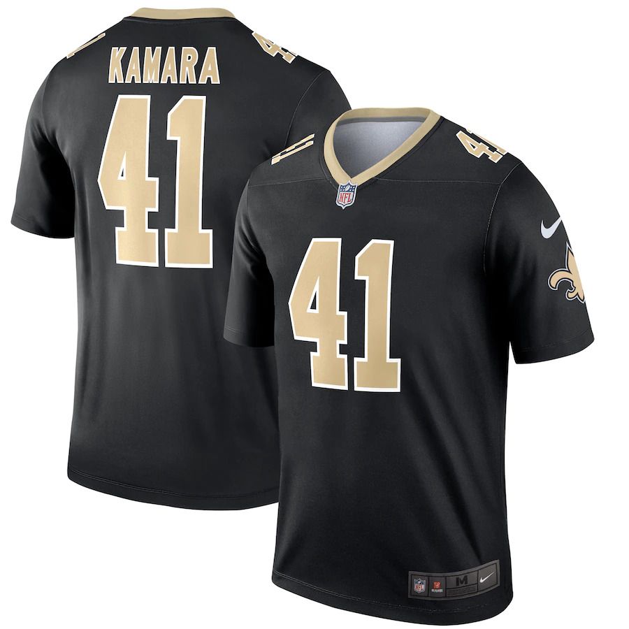 Men New Orleans Saints 41 Alvin Kamara Nike Black Legend NFL Jersey